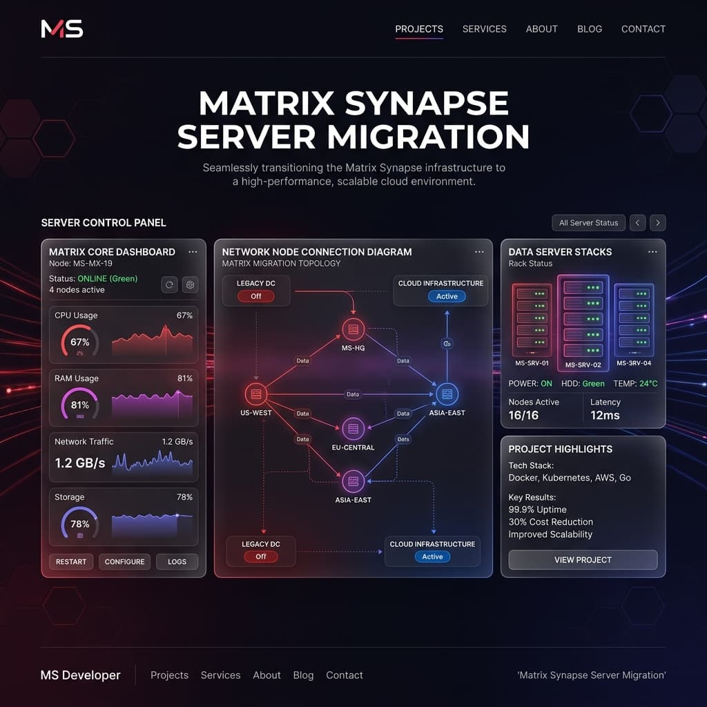 Matrix Synapse Server Migration